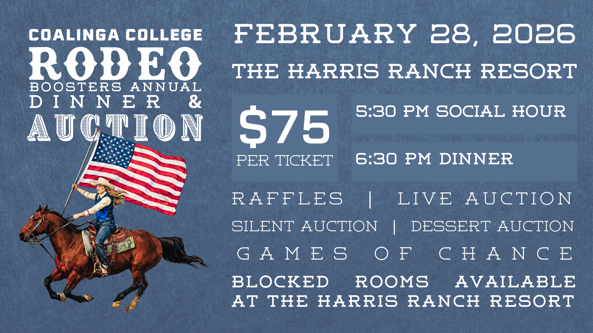 Coalinga College Rodeo Booster Dinner