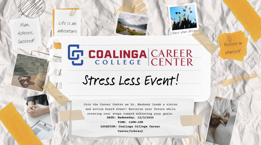 Career Center Stress Less Event