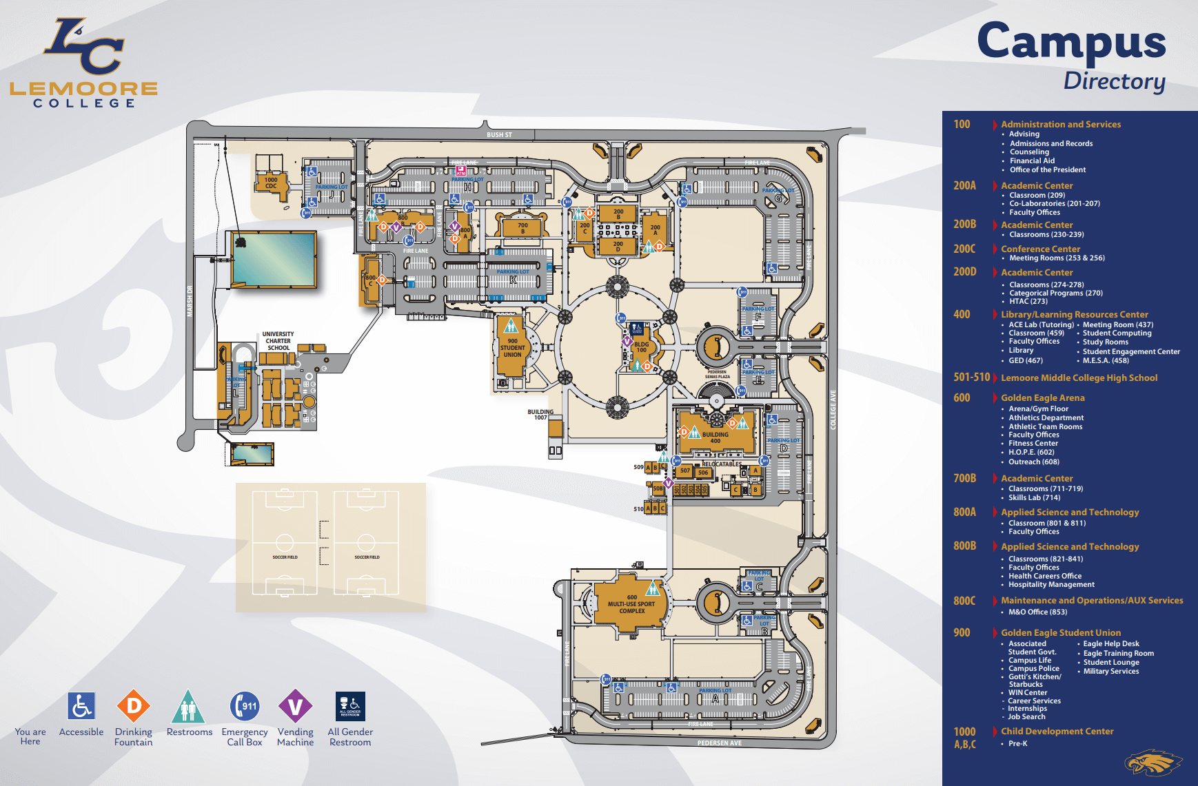 Campus Map, please see pdf option above or google maps option below