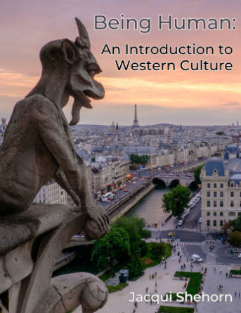 Being Human textbook cover with gargoyle