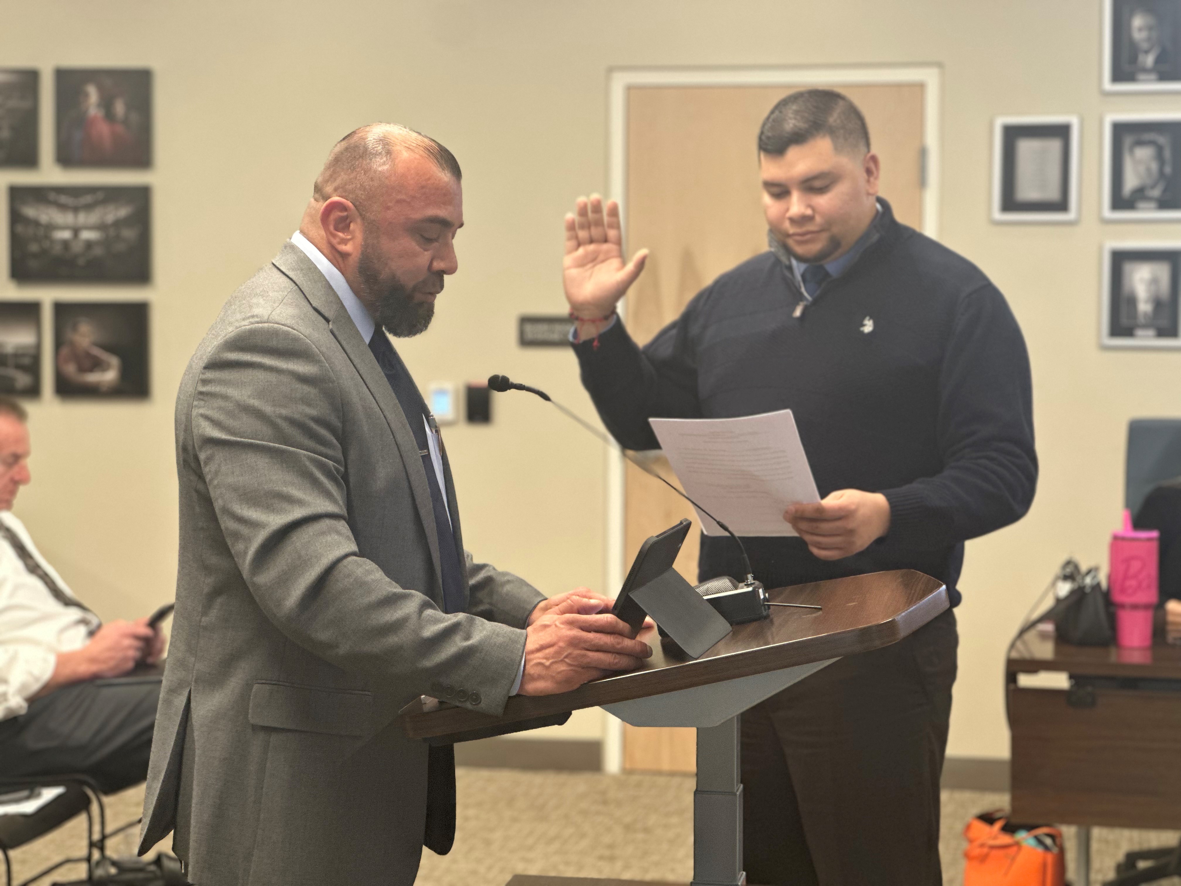 Omar Hernandez and Chancellor Pimentel